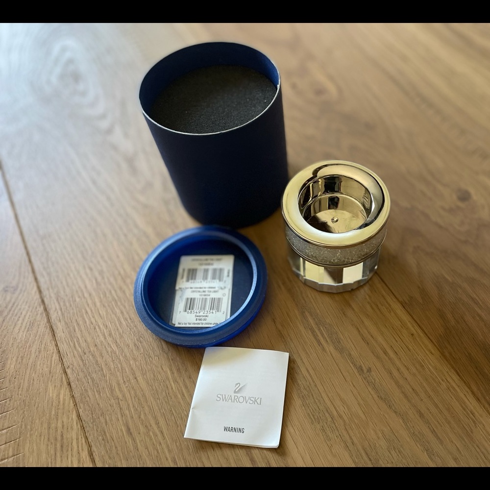 Swarovski crystalline tea light holder. Brand new.